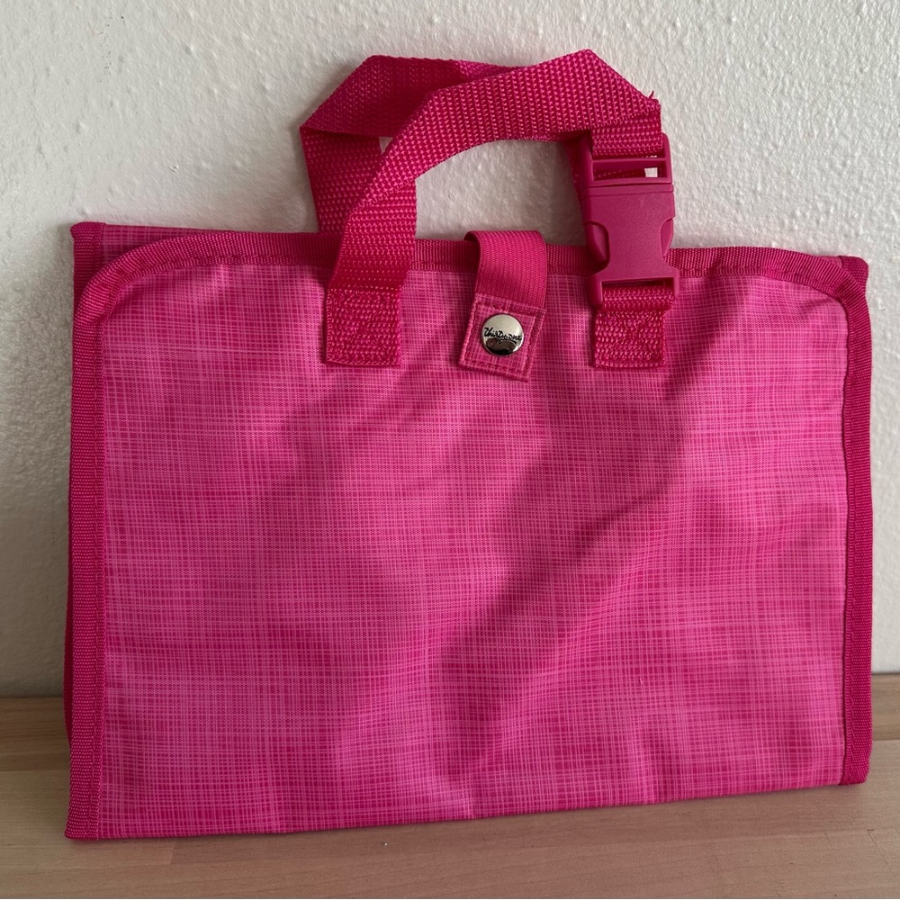 Pink Trifold Makeup Case